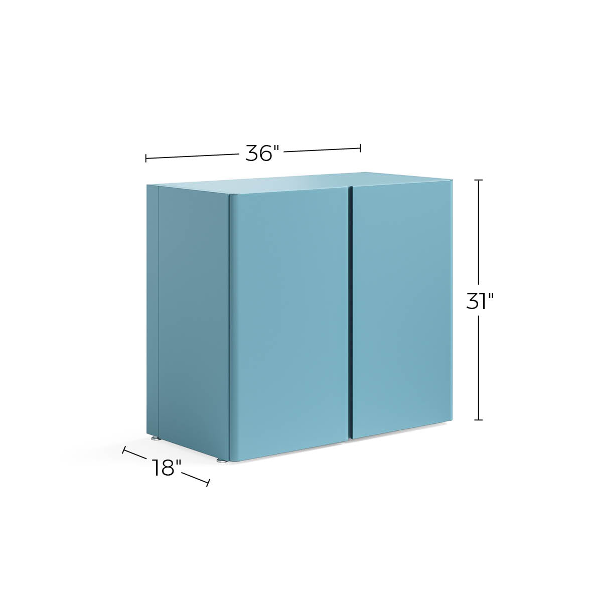 Everest Base Storage Cabinet + 3 in. Swivel Caster Set