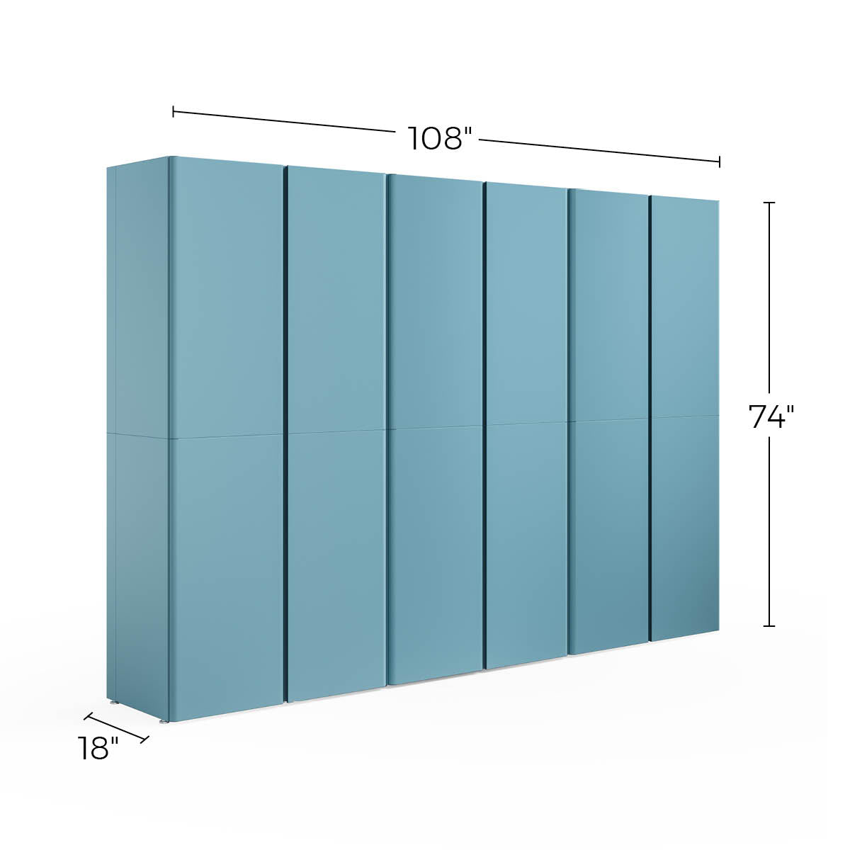 Tall Storage Cabinets - 3 PC Set