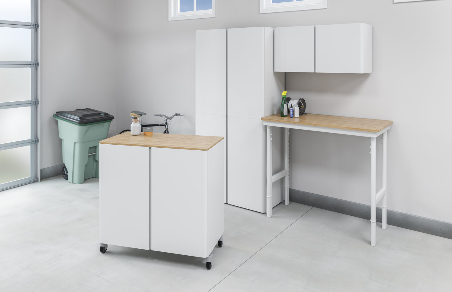 Bamboo Wood Top for Base Storage Cabinet