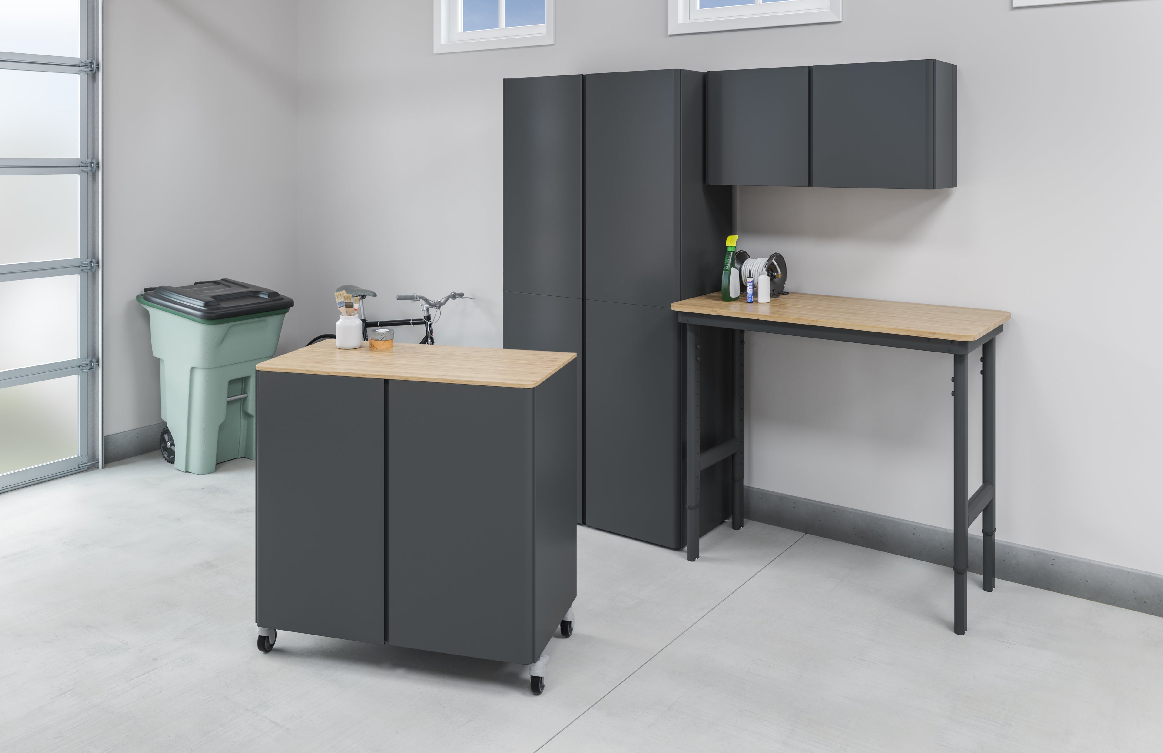 Bamboo Wood Top for Base Storage Cabinet