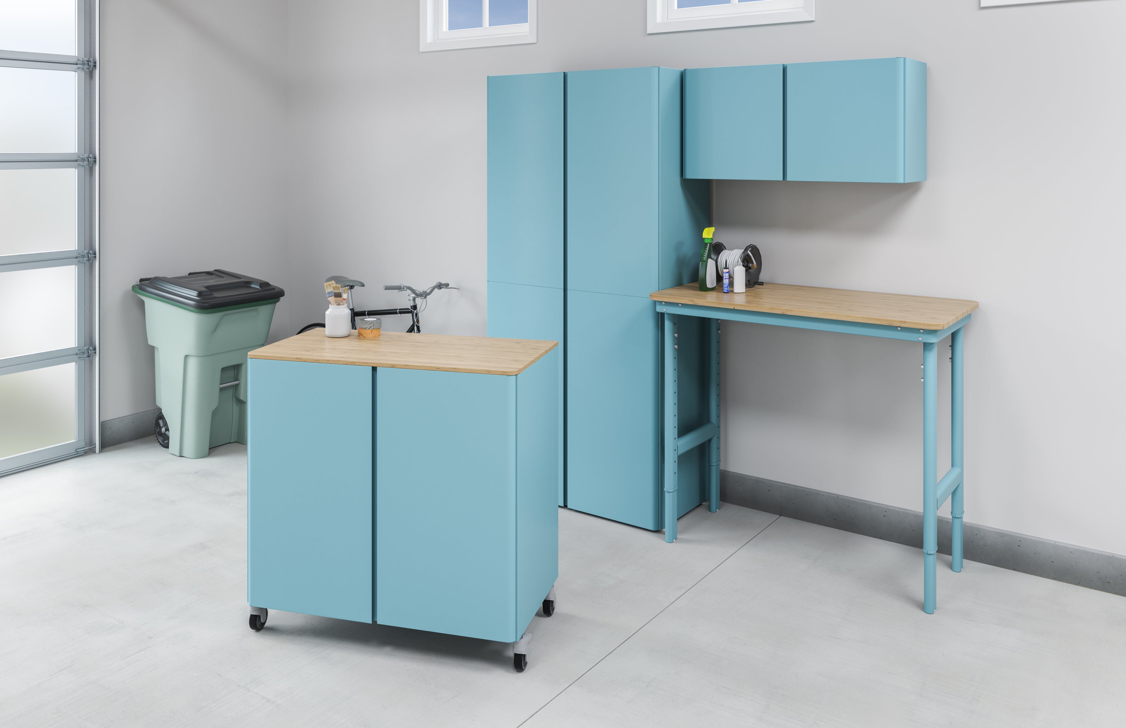 Bamboo Wood Top for Base Storage Cabinet