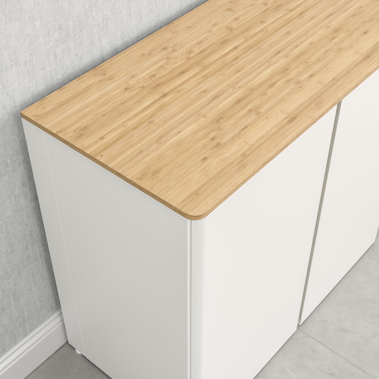 Bamboo Wood Top for Base Storage Cabinet