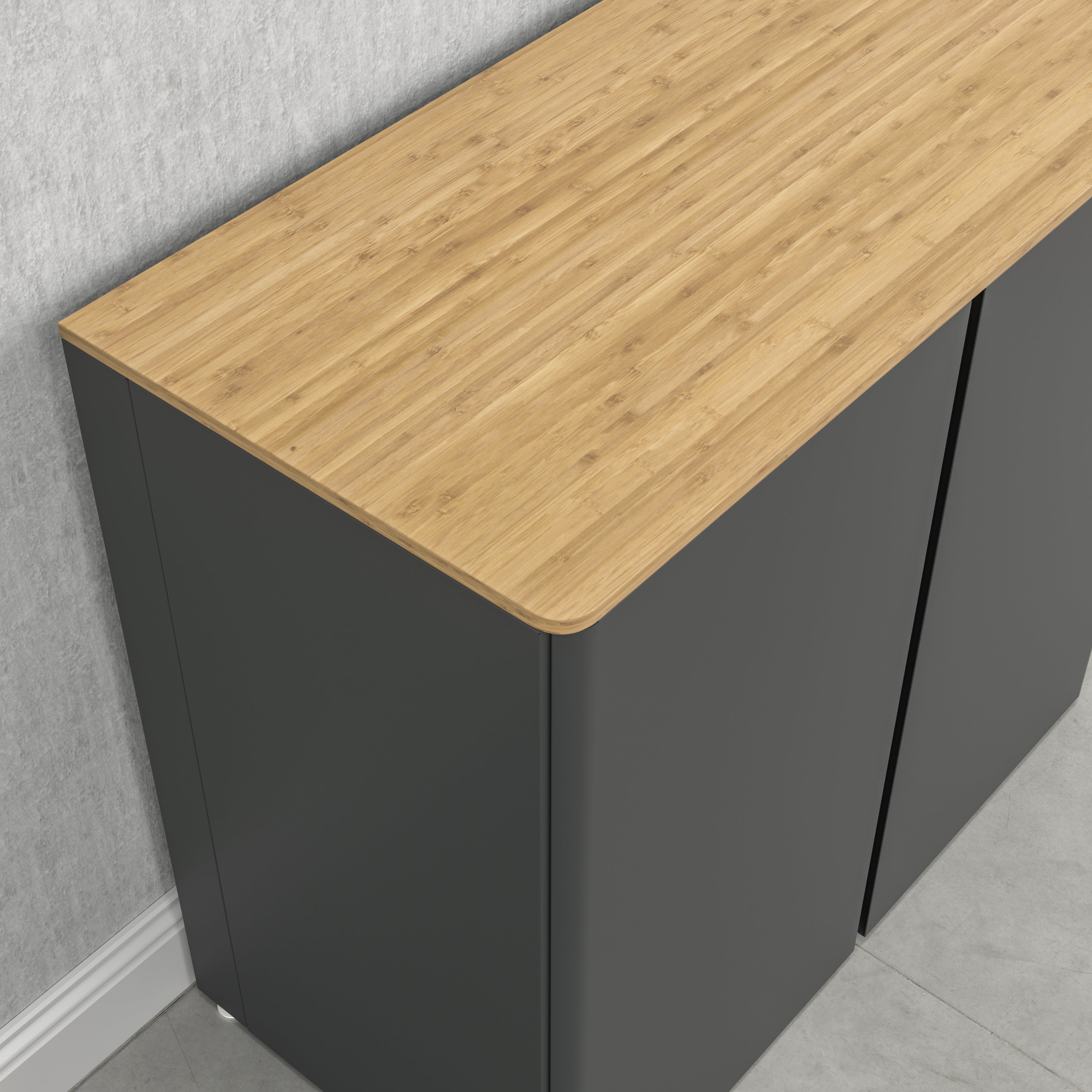 Bamboo Wood Top for Base Storage Cabinet