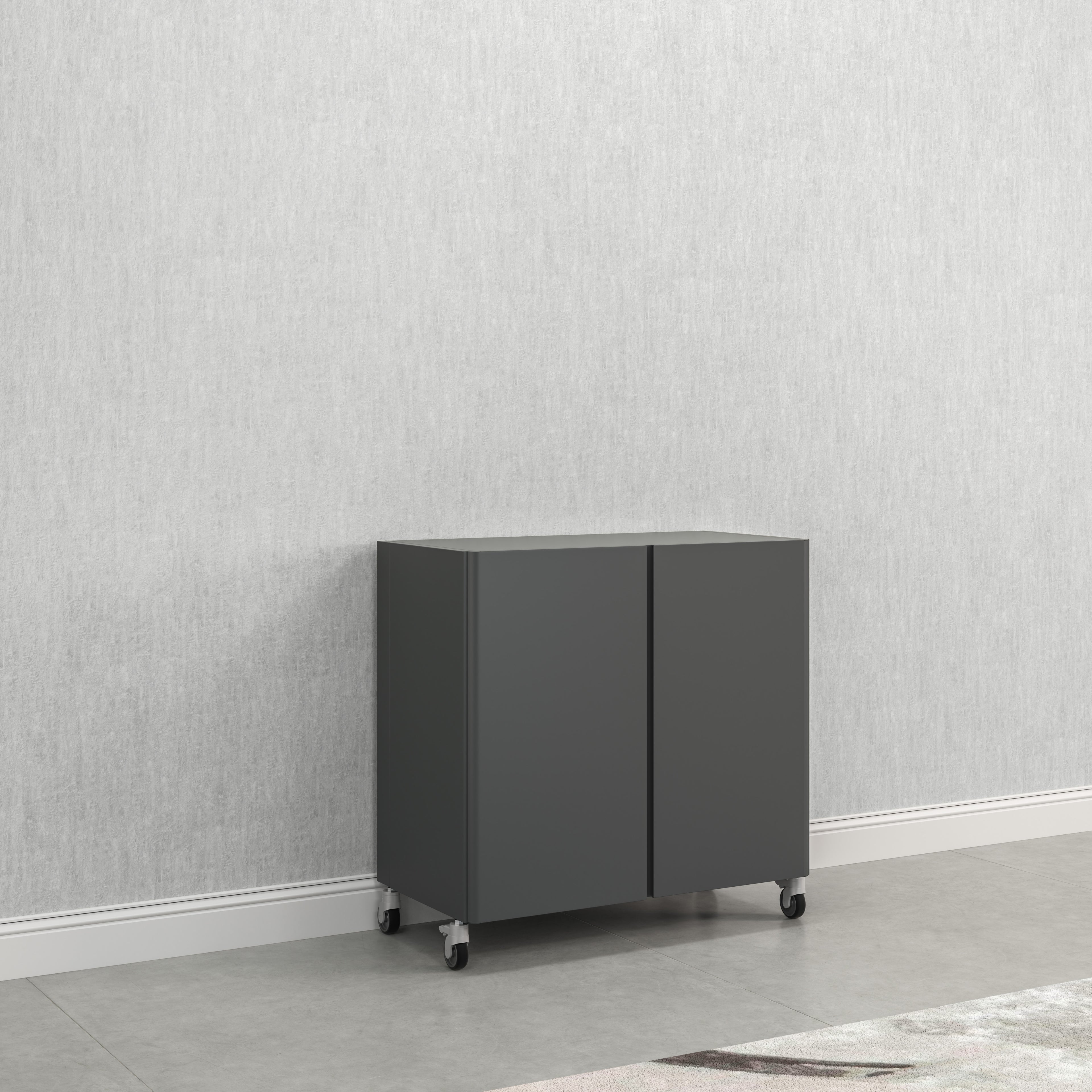 Everest Base Storage Cabinet + 3 in. Swivel Caster Set