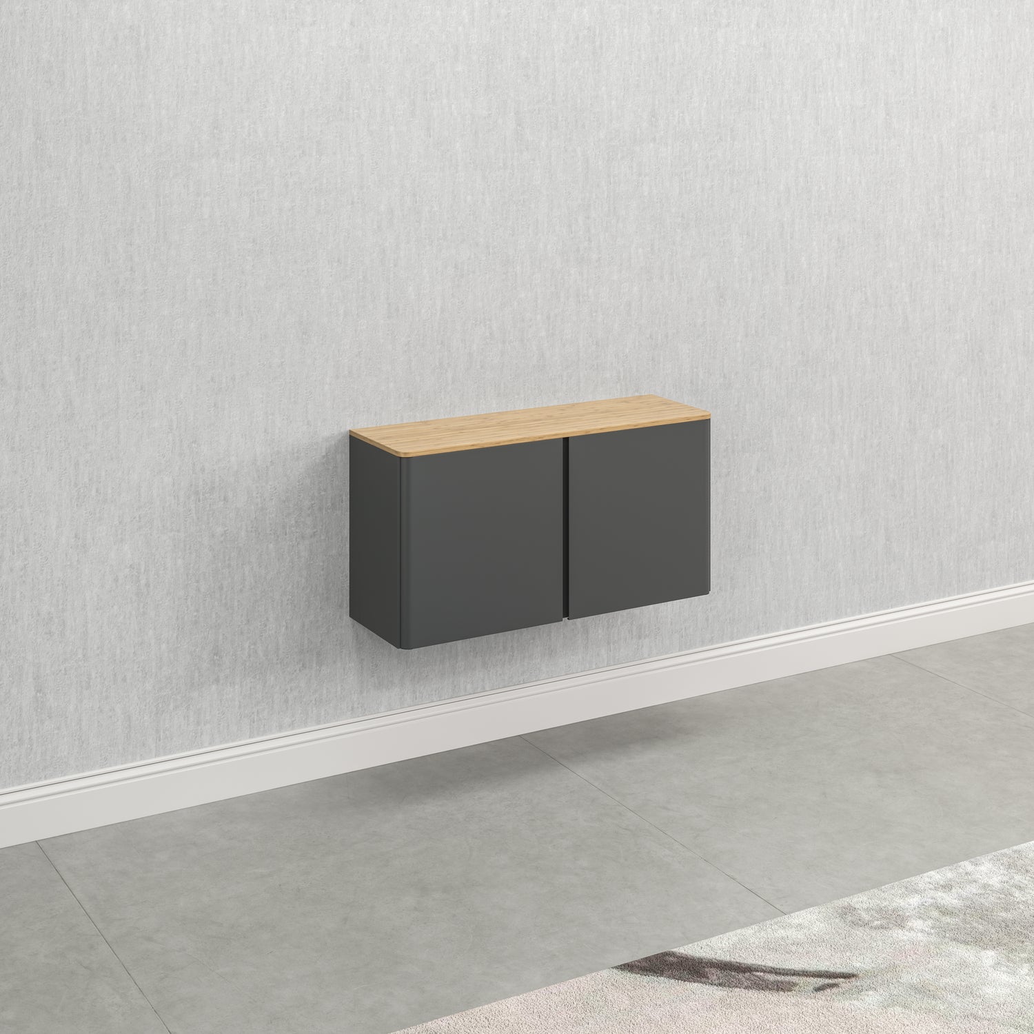 Bamboo Wood Top for Wall Storage Cabinet