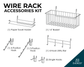 Wire Rack Accessories Kit 7-Pack