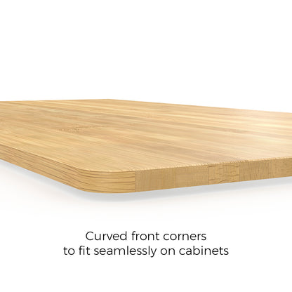 Bamboo Wood Top for Base Storage Cabinet