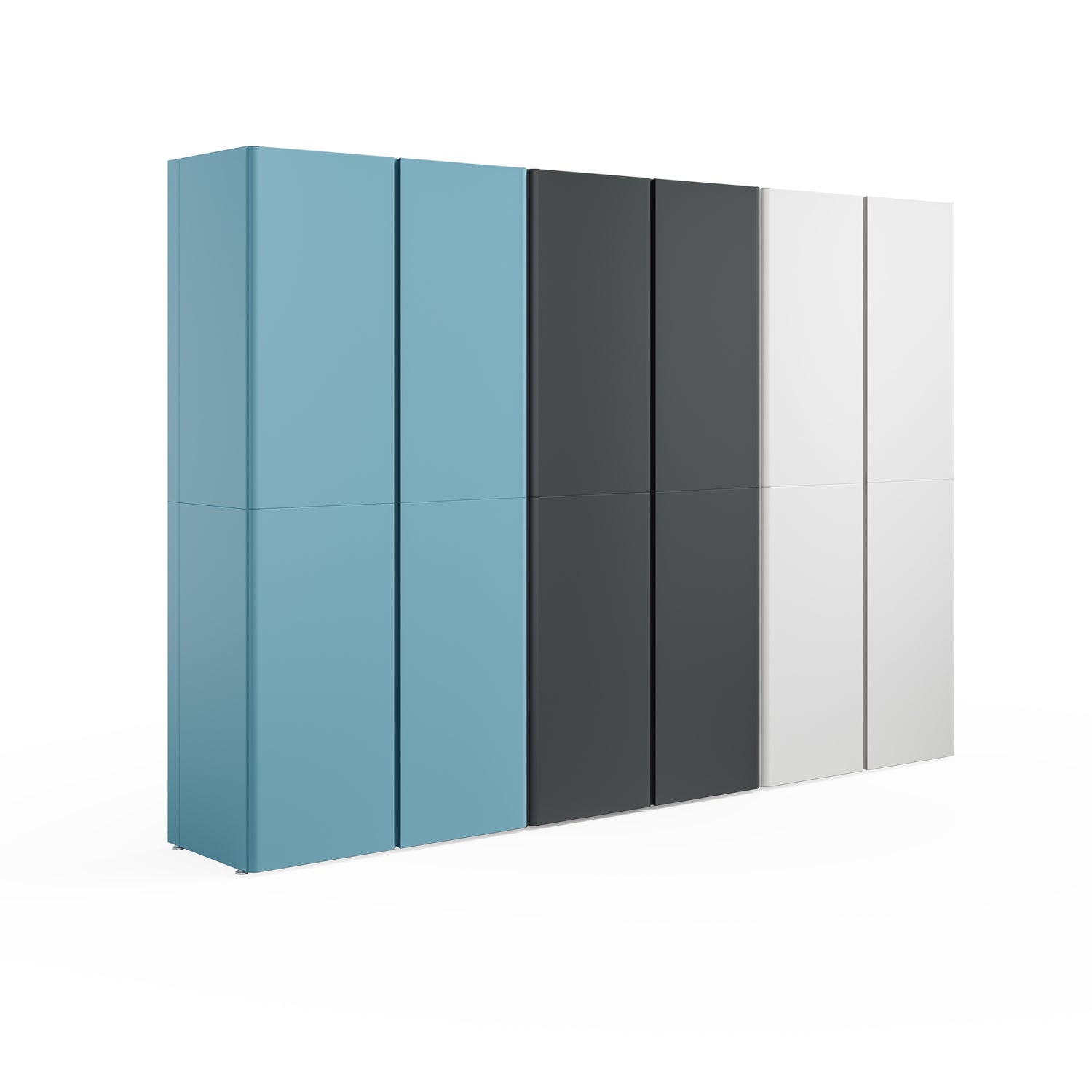 Tall Storage Cabinets - 3 PC Color Set