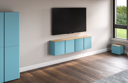 Bamboo Wood Top for Wall Storage Cabinet